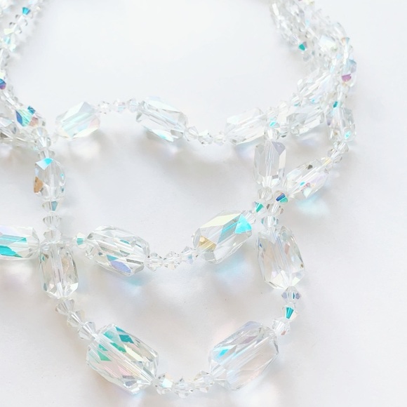 Beautiful Mid-Century Austrian Crystal Beaded Necklace - Picture 2 of 12